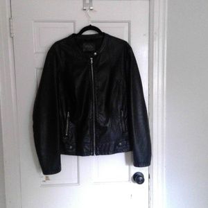 Vegan Leather Moto Jacket